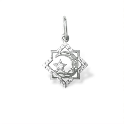 Подвеска Мусульманская, серебро 925 проба, вставка фианит (Efremov, Россия) — от 51.55 руб. в сети магазинов 7 карат забронировать в магазине Подвеска Мусульманская, серебро 925 проба, вставка фианит