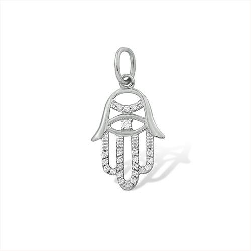 Подвеска Рука Фатимы, серебро 925 проба, вставка фианит (Efremov, Россия) — от 45.01 руб. в сети магазинов 7 карат забронировать в магазине Подвеска Рука Фатимы, серебро 925 проба, вставка фианит