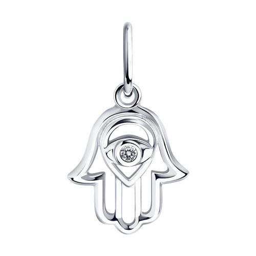 Подвеска Рука Фатимы, серебро 925 проба, вставка фианит (Diamant, Россия) — от 34.13 руб. в сети магазинов 7 карат забронировать в магазине Подвеска Рука Фатимы, серебро 925 проба, вставка фианит