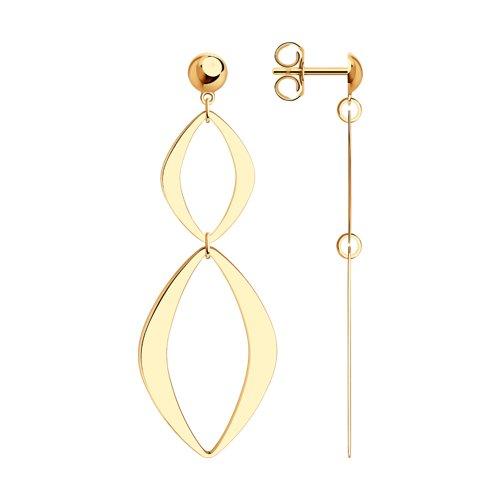 Серьги пусеты SOKOLOV, красное золото 375 проба (SOKOLOV, Россия) — от 883.20 руб. в сети магазинов 7 карат забронировать в магазине Серьги пусеты SOKOLOV, красное золото 375 проба