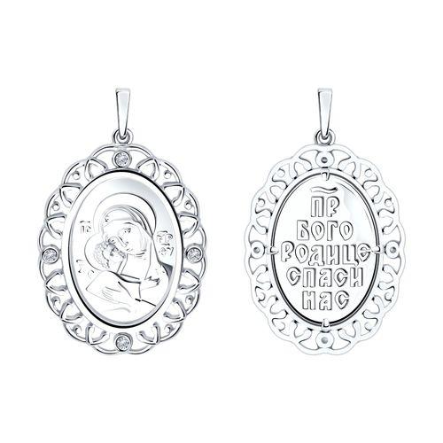 Подвеска Владимирская, серебро 925 проба, вставка фианит (Diamant, Россия) — от 123.73 руб. в сети магазинов 7 карат забронировать в магазине Подвеска Владимирская, серебро 925 проба, вставка фианит