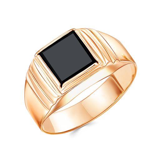 Кольцо печатка ZOLOTYE UZORY, красное золото 585 проба, вставка оникс (ZOLOTYE UZORY, Россия) — от 1679.35 руб. в сети магазинов 7 карат забронировать в магазине Кольцо печатка ZOLOTYE UZORY, красное золото 585 проба, вставка оникс