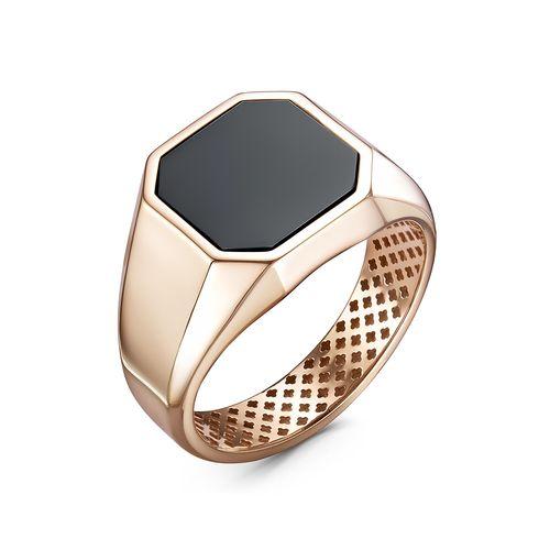 Кольцо печатка Berger, красное золото 585 проба, вставка оникс (Berger, Россия) — от 2145.56 руб. в сети магазинов 7 карат забронировать в магазине Кольцо печатка Berger, красное золото 585 проба, вставка оникс