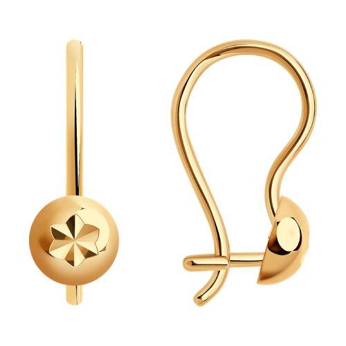 Серьги детские SOKOLOV, красное золото 375 проба (SOKOLOV, Россия) — от 337.92 руб. в сети магазинов 7 карат забронировать в магазине Серьги детские SOKOLOV, красное золото 375 проба