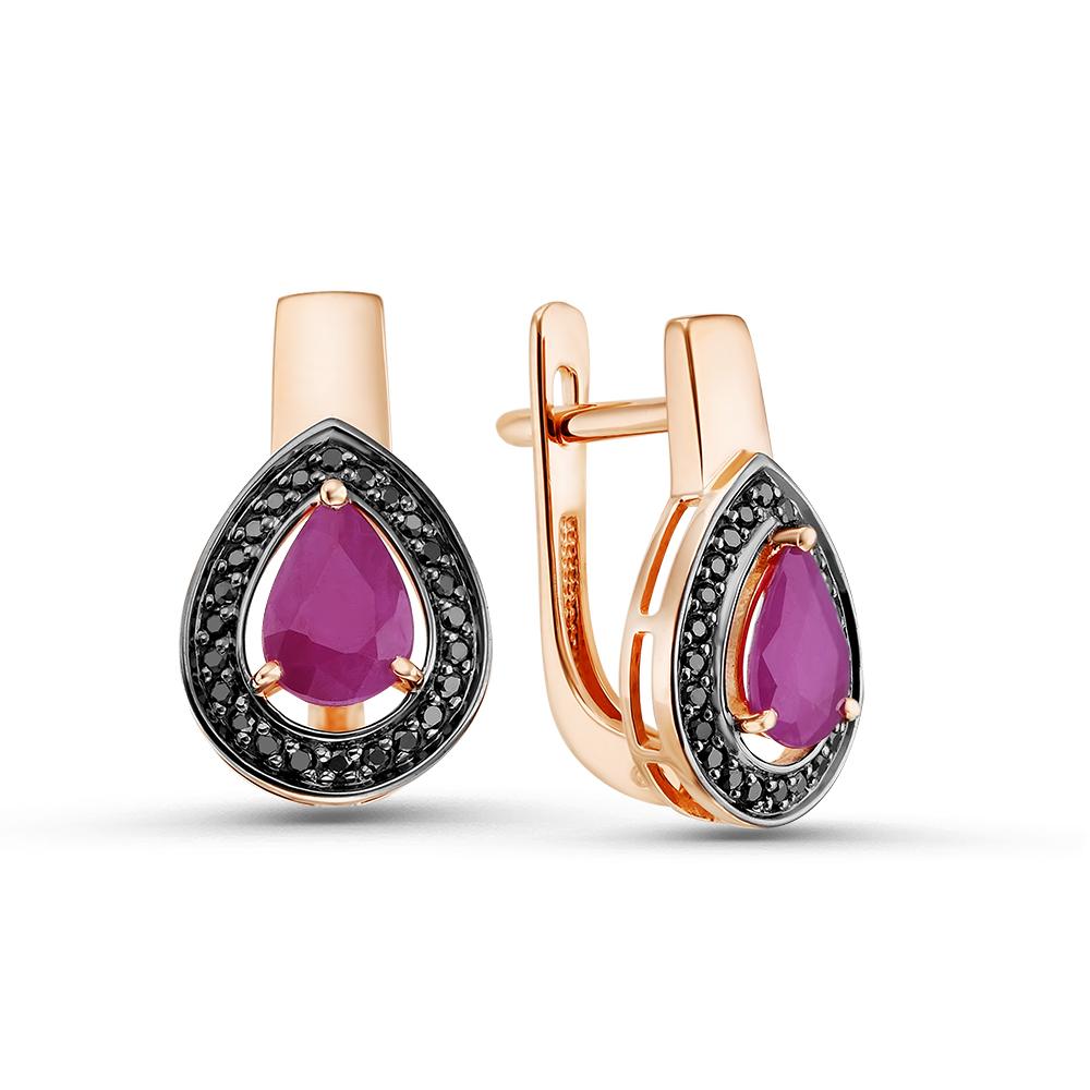 Серьги с английским замком Era Jewelry, красное золото 585 проба, вставка бриллиант (Era Jewelry, Россия) — от 7283.99 руб. в сети магазинов 7 карат забронировать в магазине Серьги с английским замком Era Jewelry, красное золото 585 проба, вставка бриллиант