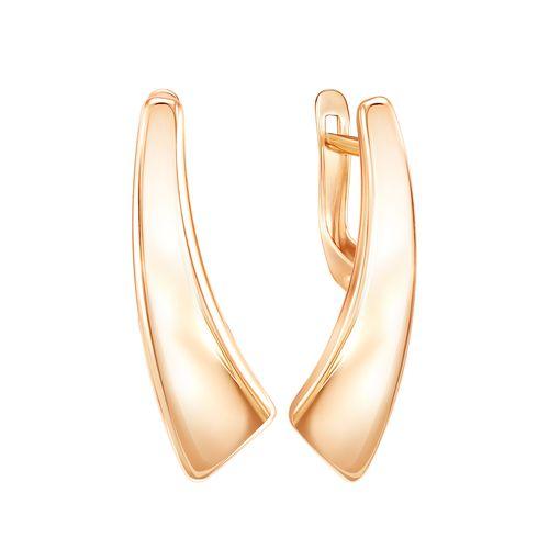 Серьги с английским замком ZOLOTYE UZORY, красное золото 585 проба (ZOLOTYE UZORY, Россия) — от 1285.20 руб. в сети магазинов 7 карат забронировать в магазине Серьги с английским замком ZOLOTYE UZORY, красное золото 585 проба