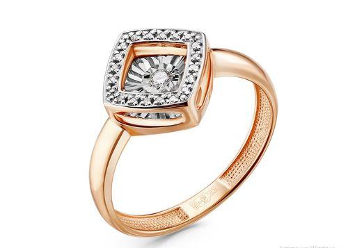 Кольцо декоративное Grigoriev, красное золото 585 проба, вставка бриллиант (Grigoriev, Россия) — от 2859.50 руб. в сети магазинов 7 карат забронировать в магазине Кольцо декоративное Grigoriev, красное золото 585 проба, вставка бриллиант