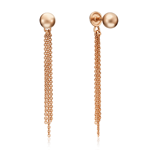 Серьги пусеты Platina Jewelry, красное золото 585 проба (Platina Jewelry, Россия) — от 1030.20 руб. в сети магазинов 7 карат забронировать в магазине Серьги пусеты Platina Jewelry, красное золото 585 проба