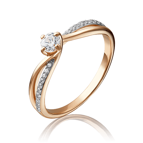 Кольцо помолвочное Platina Jewelry, красное золото 585 проба, вставка фианит (Platina Jewelry, Россия) — от 1129.22 руб. в сети магазинов 7 карат забронировать в магазине Кольцо помолвочное Platina Jewelry, красное золото 585 проба, вставка фианит