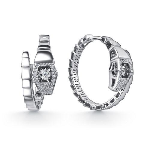 Серьги с английским замком Grigoriev, белое золото 585 проба, вставка бриллиант (Grigoriev, Россия) — от 7590.57 руб. в сети магазинов 7 карат забронировать в магазине Серьги с английским замком Grigoriev, белое золото 585 проба, вставка бриллиант