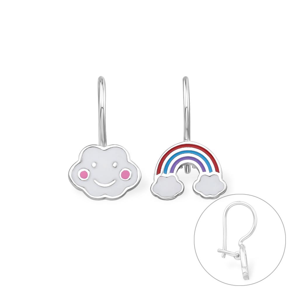 Серьги детские Efremov,  серебро 925 проба, вставка эмаль (Efremov, Россия) — от 95.83 руб. в сети магазинов 7 карат забронировать в магазине Серьги детские Efremov,  серебро 925 проба, вставка эмаль