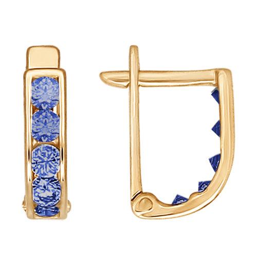 Серьги детские SOKOLOV, красное золото 585 проба, вставка фианит (SOKOLOV, Россия) — от 803.88 руб. в сети магазинов 7 карат забронировать в магазине Серьги детские SOKOLOV, красное золото 585 проба, вставка фианит