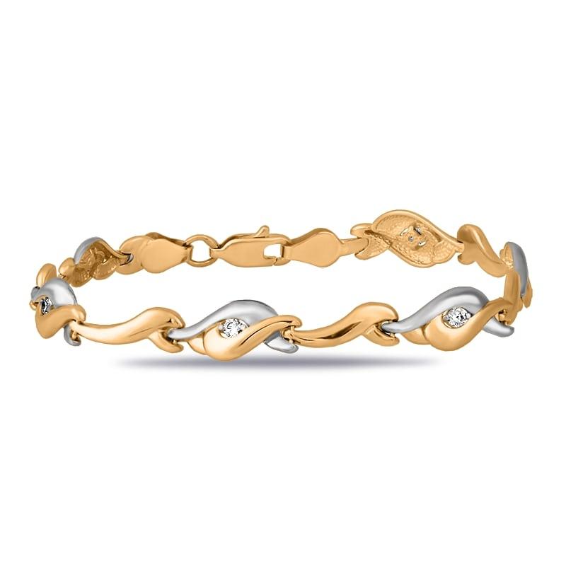 Браслет ролекс SANIS, красное золото 585 проба, вставка фианит (SANIS, Россия) — от 2619.60 руб. в сети магазинов 7 карат забронировать в магазине Браслет ролекс SANIS, красное золото 585 проба, вставка фианит