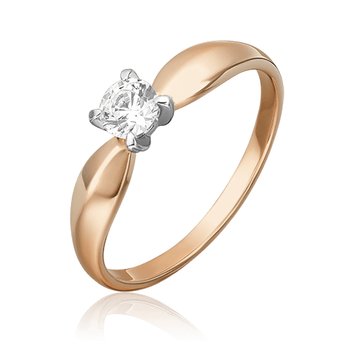 Кольцо помолвочное Platina Jewelry, красное золото 585 проба, вставка фианит (Platina Jewelry, Россия) — от 916.32 руб. в сети магазинов 7 карат забронировать в магазине Кольцо помолвочное Platina Jewelry, красное золото 585 проба, вставка фианит