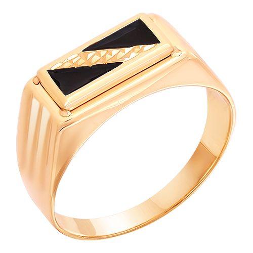 Кольцо печатка ZOLOTYE UZORY, красное золото 585 проба, вставка эмаль (ZOLOTYE UZORY, Россия) — от 2072.18 руб. в сети магазинов 7 карат забронировать в магазине Кольцо печатка ZOLOTYE UZORY, красное золото 585 проба, вставка эмаль