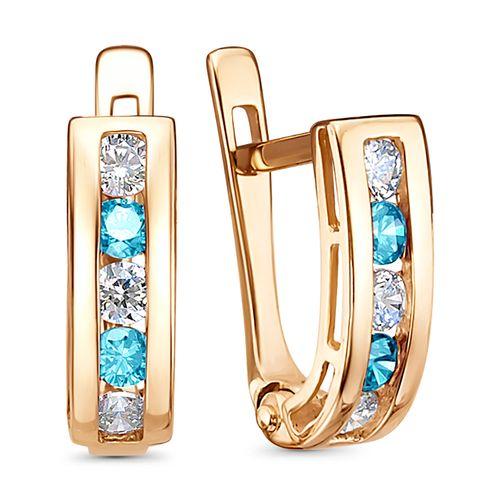 Серьги детские Иллада, красное золото 585 проба, вставка фианит (Иллада, Россия) — от 629.28 руб. в сети магазинов 7 карат забронировать в магазине Серьги детские Иллада, красное золото 585 проба, вставка фианит