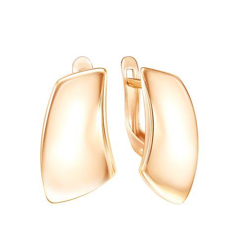 Серьги с английским замком ZOLOTYE UZORY, красное золото 585 проба (ZOLOTYE UZORY, Россия) — от 1386.00 руб. в сети магазинов 7 карат забронировать в магазине Серьги с английским замком ZOLOTYE UZORY, красное золото 585 проба