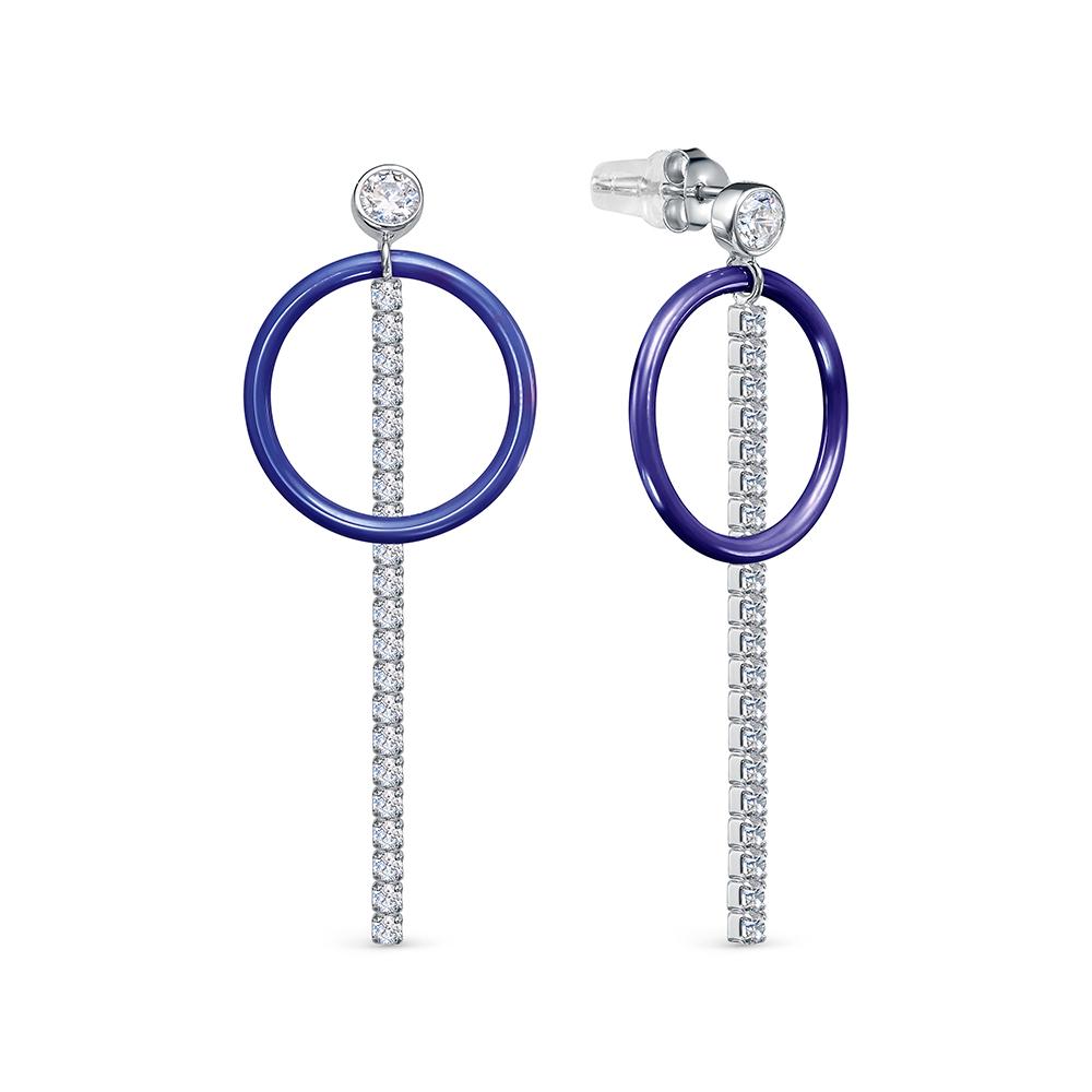 Серьги пусеты Prestige, серебро 925 проба, вставка фианит/керамика (Prestige, Россия) — от 139.45 руб. в сети магазинов 7 карат забронировать в магазине Серьги пусеты Prestige, серебро 925 проба, вставка фианит/керамика