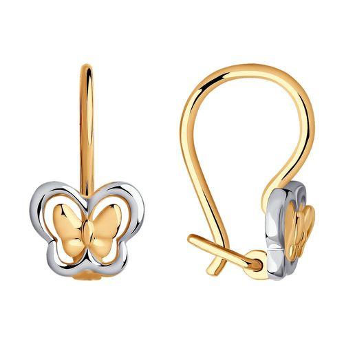 Серьги детские SOKOLOV, красное золото 585 проба (SOKOLOV, Россия) — от 670.82 руб. в сети магазинов 7 карат забронировать в магазине Серьги детские SOKOLOV, красное золото 585 проба