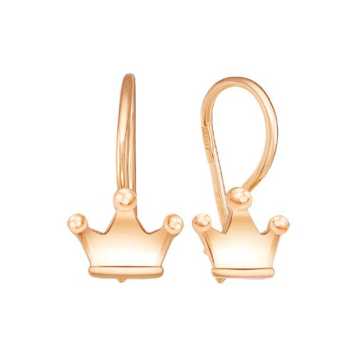 Серьги детские ZOLOTYE UZORY, красное золото 585 проба (ZOLOTYE UZORY, Россия) — от 546.48 руб. в сети магазинов 7 карат забронировать в магазине Серьги детские ZOLOTYE UZORY, красное золото 585 проба