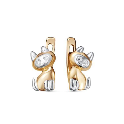 Серьги детские ZOLOTYE UZORY, красное золото 585 проба (ZOLOTYE UZORY, Россия) — от 794.88 руб. в сети магазинов 7 карат забронировать в магазине Серьги детские ZOLOTYE UZORY, красное золото 585 проба