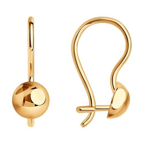 Серьги детские SOKOLOV, красное золото 585 проба (SOKOLOV, Россия) — от 492.85 руб. в сети магазинов 7 карат забронировать в магазине Серьги детские SOKOLOV, красное золото 585 проба