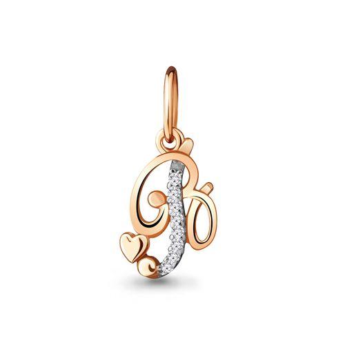 Подвеска буква Aquamarine, красное золото 585 проба, вставка фианит (Aquamarine, Россия) — от 354.63 руб. в сети магазинов 7 карат забронировать в магазине Подвеска буква Aquamarine, красное золото 585 проба, вставка фианит