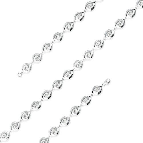 Браслет ролекс Efremov, серебро 925 проба, вставка фианит (Efremov, Россия) — от 257.44 руб. в сети магазинов 7 карат забронировать в магазине Браслет ролекс Efremov, серебро 925 проба, вставка фианит