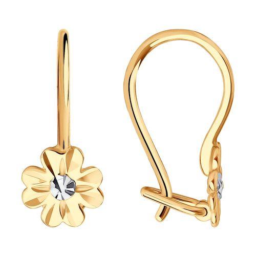 Серьги детские SOKOLOV, красное золото 585 проба (SOKOLOV, Россия) — от 491.40 руб. в сети магазинов 7 карат забронировать в магазине Серьги детские SOKOLOV, красное золото 585 проба