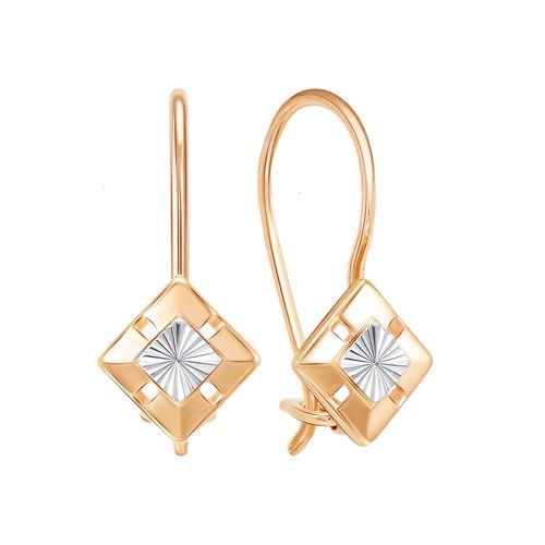 Серьги детские ZOLOTYE UZORY, красное золото 585 проба (ZOLOTYE UZORY, Россия) — от 507.84 руб. в сети магазинов 7 карат забронировать в магазине Серьги детские ZOLOTYE UZORY, красное золото 585 проба