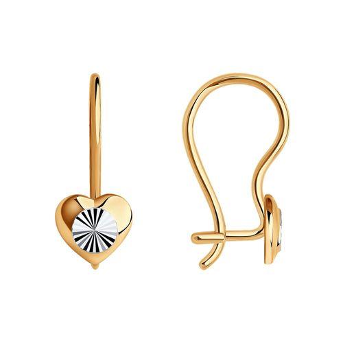 Серьги детские SOKOLOV, красное золото 585 проба (SOKOLOV, Россия) — от 565.49 руб. в сети магазинов 7 карат забронировать в магазине Серьги детские SOKOLOV, красное золото 585 проба