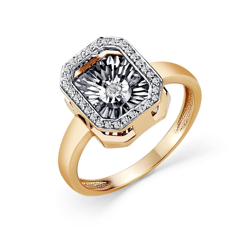 Кольцо декоративное Grigoriev, красное золото 585 проба, вставка бриллиант (Grigoriev, Россия) — от 3902.73 руб. в сети магазинов 7 карат забронировать в магазине Кольцо декоративное Grigoriev, красное золото 585 проба, вставка бриллиант