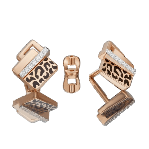 Серьги пусеты Platina Jewelry, красное золото 585 проба, вставка фианит/эмаль (Platina Jewelry, Россия) — от 1635.48 руб. в сети магазинов 7 карат забронировать в магазине Серьги пусеты Platina Jewelry, красное золото 585 проба, вставка фианит/эмаль