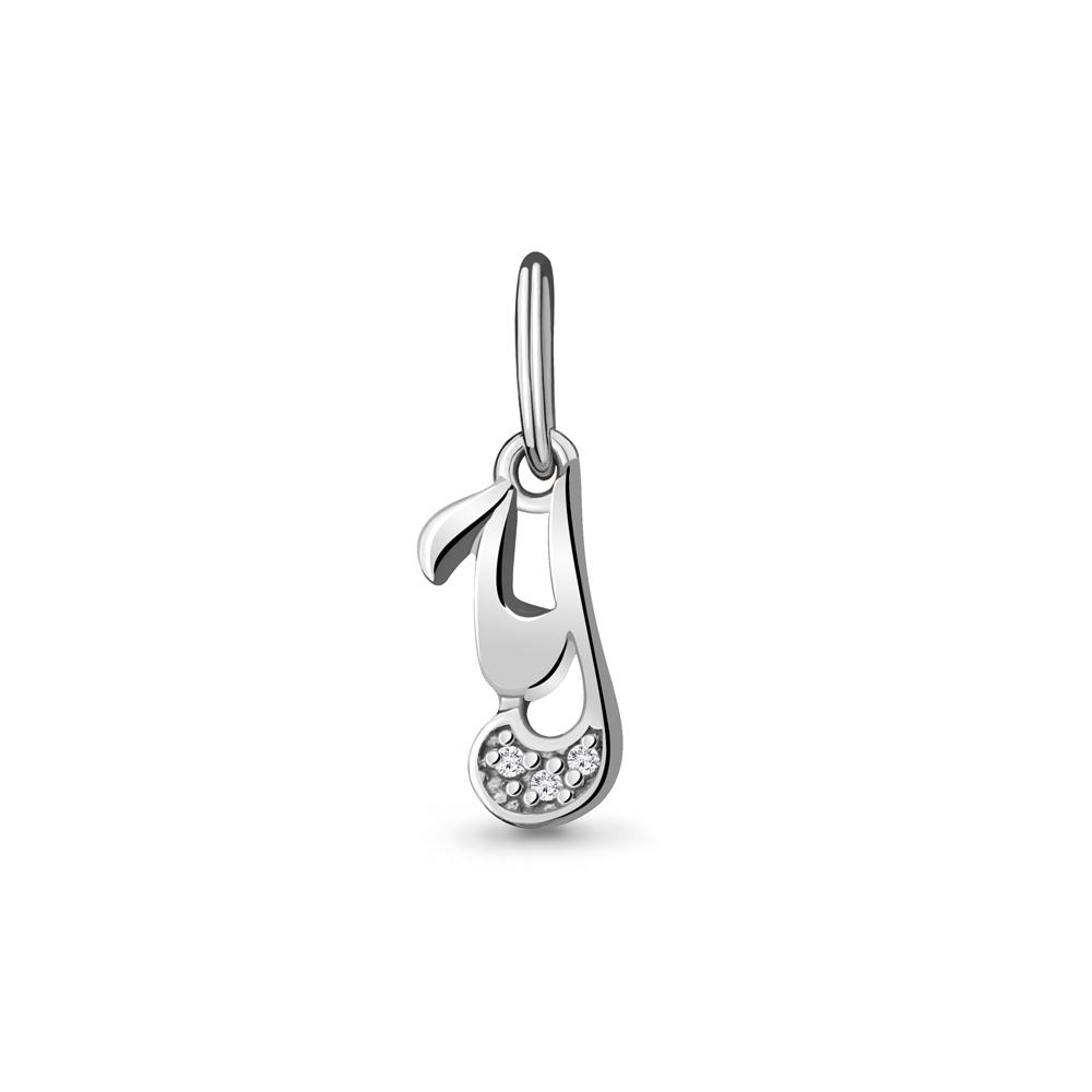 Подвеска буква Aquamarine,  серебро 925 проба, вставка фианит (Aquamarine, Россия) — от 17.47 руб. в сети магазинов 7 карат забронировать в магазине Подвеска буква Aquamarine,  серебро 925 проба, вставка фианит