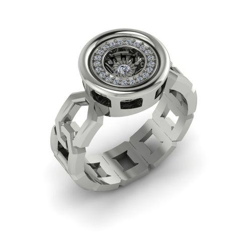 Кольцо декоративное Grigoriev, белое золото 585 проба, вставка бриллиант (Grigoriev, Россия) — от 4505.00 руб. в сети магазинов 7 карат забронировать в магазине Кольцо декоративное Grigoriev, белое золото 585 проба, вставка бриллиант