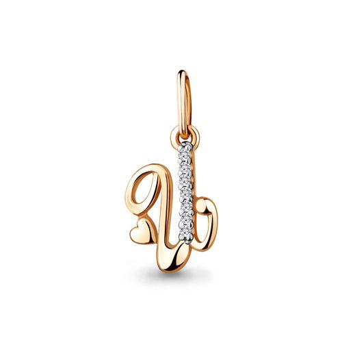 Подвеска буква Aquamarine, красное золото 585 проба, вставка фианит (Aquamarine, Россия) — от 288.29 руб. в сети магазинов 7 карат забронировать в магазине Подвеска буква Aquamarine, красное золото 585 проба, вставка фианит