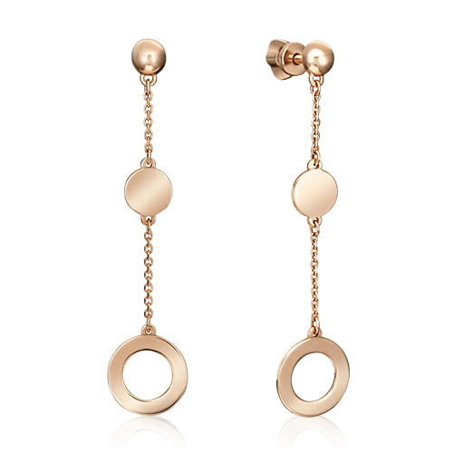 Серьги пусеты Platina Jewelry, красное золото 585 проба (Platina Jewelry, Россия) — от 1091.40 руб. в сети магазинов 7 карат забронировать в магазине Серьги пусеты Platina Jewelry, красное золото 585 проба