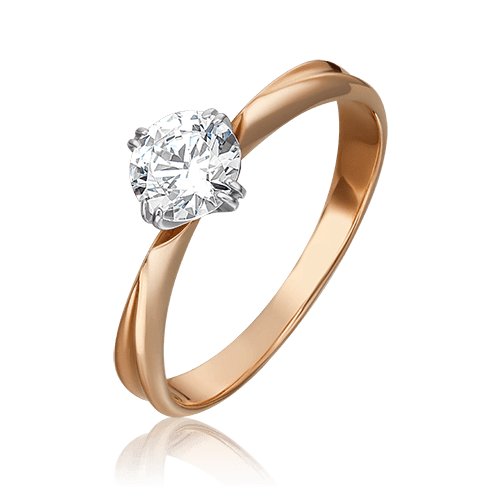 Кольцо помолвочное Platina Jewelry, красное золото 585 проба, вставка фианит (Platina Jewelry, Россия) — от 1179.53 руб. в сети магазинов 7 карат забронировать в магазине Кольцо помолвочное Platina Jewelry, красное золото 585 проба, вставка фианит
