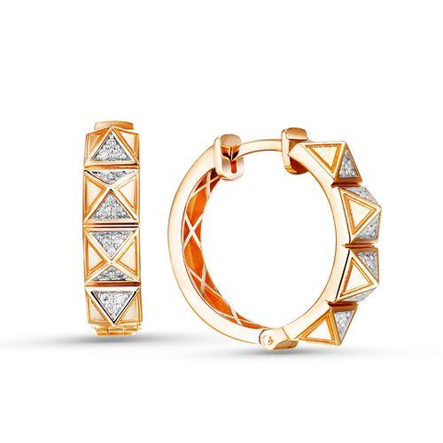 Серьги с английским замком Era Jewelry, красное золото 585 проба, вставка бриллиант (Era Jewelry, Россия) — от 5704.56 руб. в сети магазинов 7 карат забронировать в магазине Серьги с английским замком Era Jewelry, красное золото 585 проба, вставка бриллиант