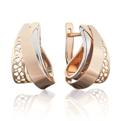 Серьги с английским замком Platina Jewelry, красное золото 585 проба (Platina Jewelry, Россия) — от 2417.76 руб. в сети магазинов 7 карат забронировать в магазине Серьги с английским замком Platina Jewelry, красное золото 585 проба