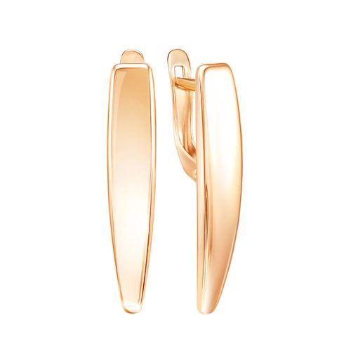 Серьги с английским замком ZOLOTYE UZORY, красное золото 585 проба (ZOLOTYE UZORY, Россия) — от 1009.80 руб. в сети магазинов 7 карат забронировать в магазине Серьги с английским замком ZOLOTYE UZORY, красное золото 585 проба