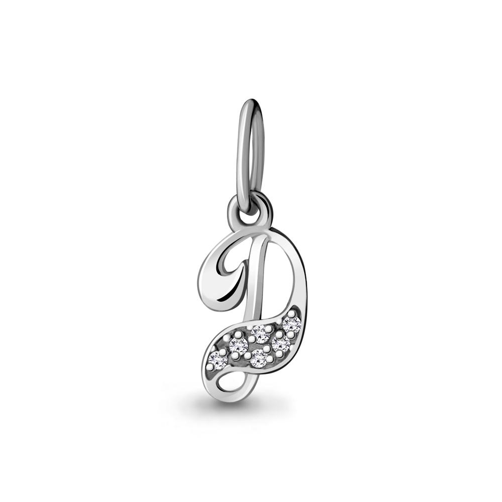 Подвеска буква Aquamarine,  серебро 925 проба, вставка фианит (Aquamarine, Россия) — от 18.76 руб. в сети магазинов 7 карат забронировать в магазине Подвеска буква Aquamarine,  серебро 925 проба, вставка фианит