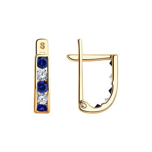 Серьги детские SOKOLOV, красное золото 585 проба, вставка фианит (SOKOLOV, Россия) — от 590.54 руб. в сети магазинов 7 карат забронировать в магазине Серьги детские SOKOLOV, красное золото 585 проба, вставка фианит